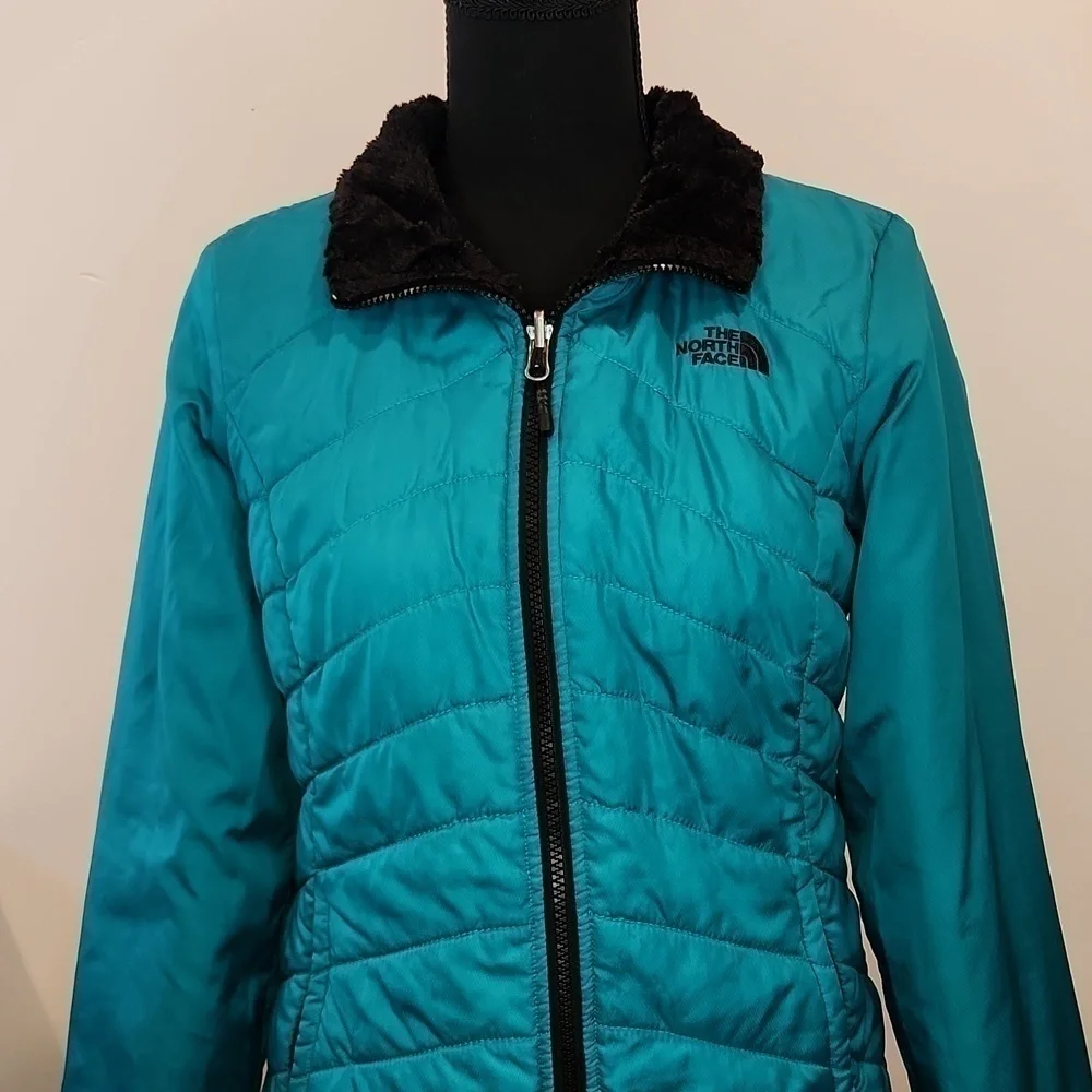 The North Face Mossbud Reversible Quilted Down Jacket Women's Sz S/P NICE!